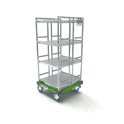 Shelf cart double