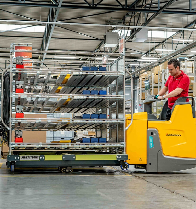 Order picking cart for forklift