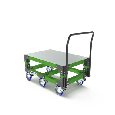 Platform cart raised
