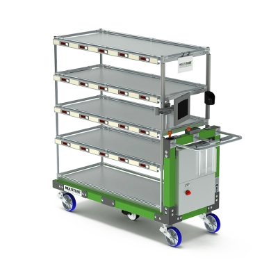 E-pick-to-light cart