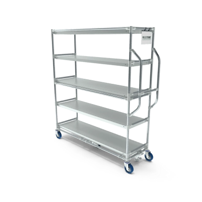 Picking trolley flat shelves