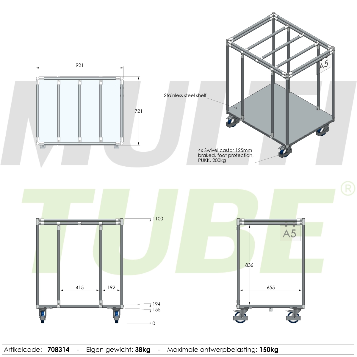 Cleanroom trolley | 708314