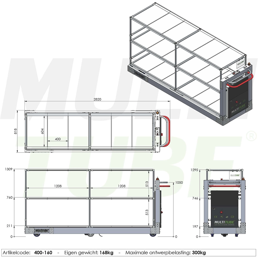Aluminium E-pick cart | 400-160
