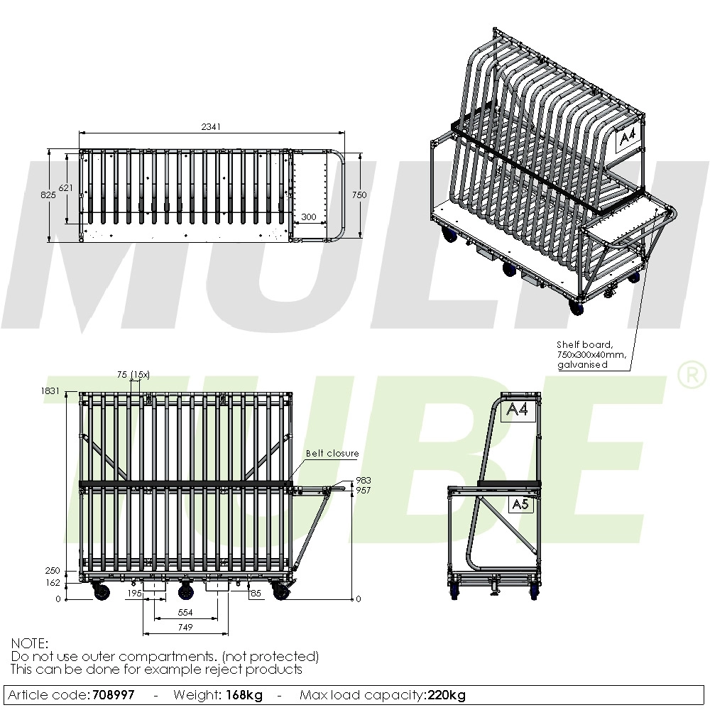 Wózek na płyty | 708997