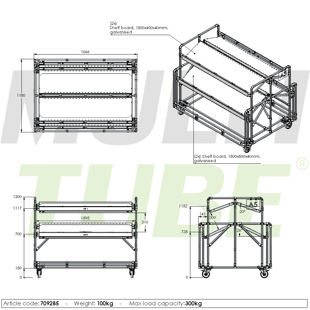 Flowrack with shelves | 709285