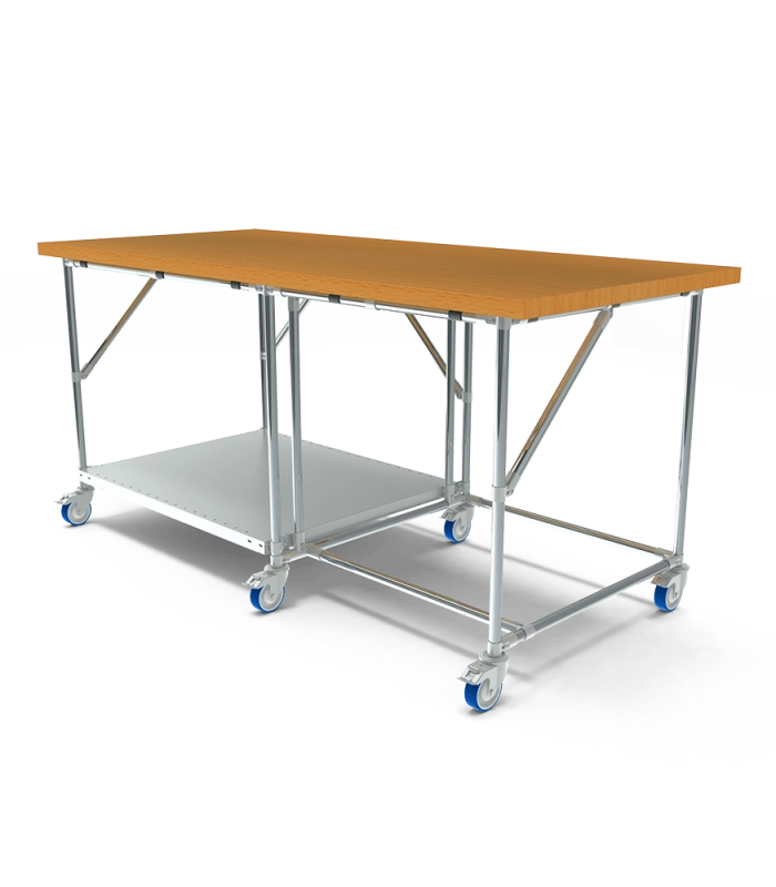 Vlakke werktafel met beukenblad | 709675
