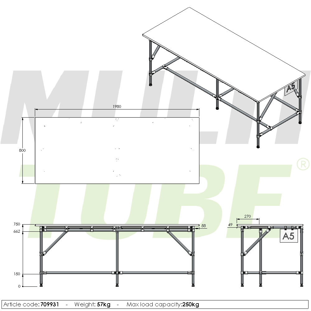 Vlakke werktafel | 709931