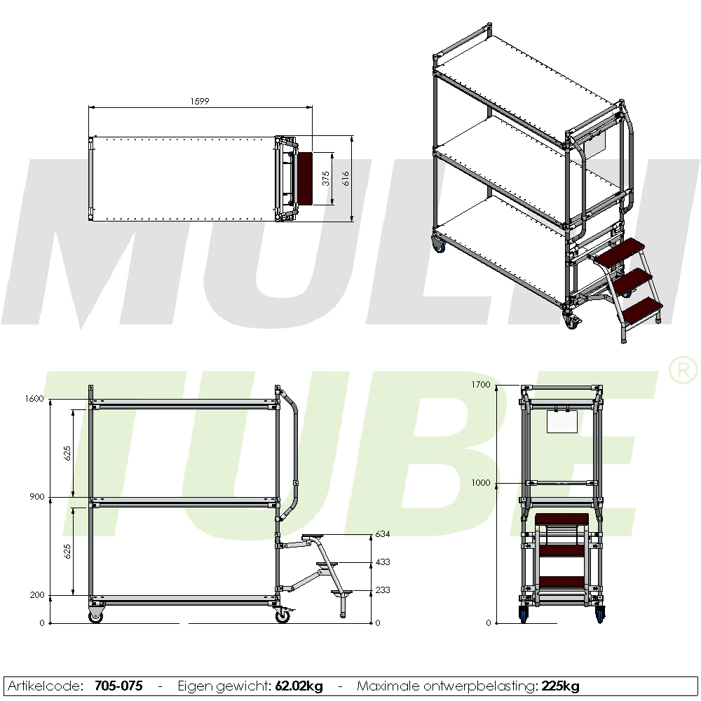 Wózek skrzyniowy | 705-075
