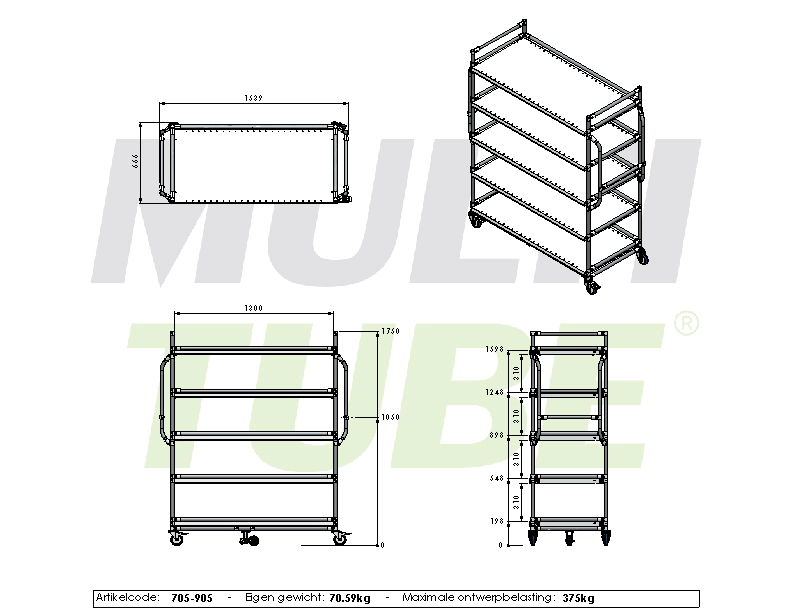 Shelf trolley | 705-905
