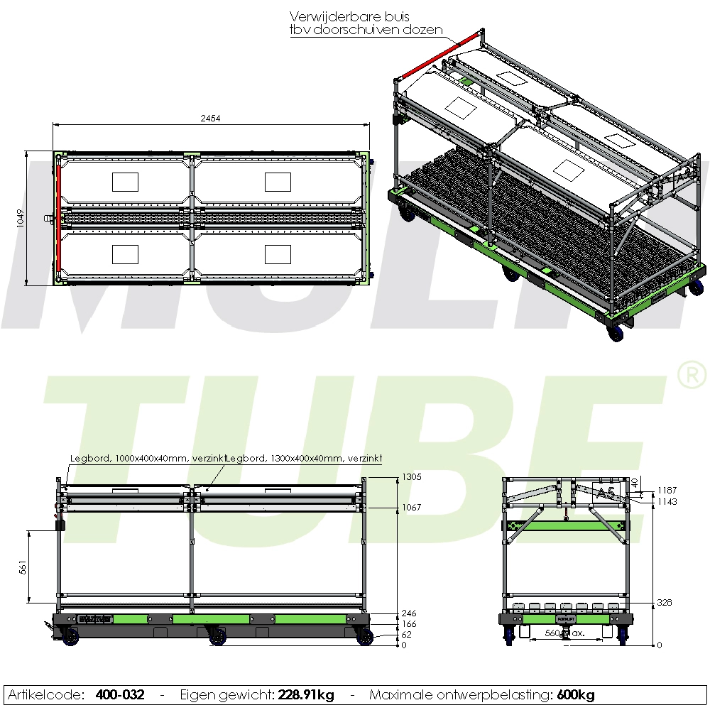 Forklift order picking cart | 400-032