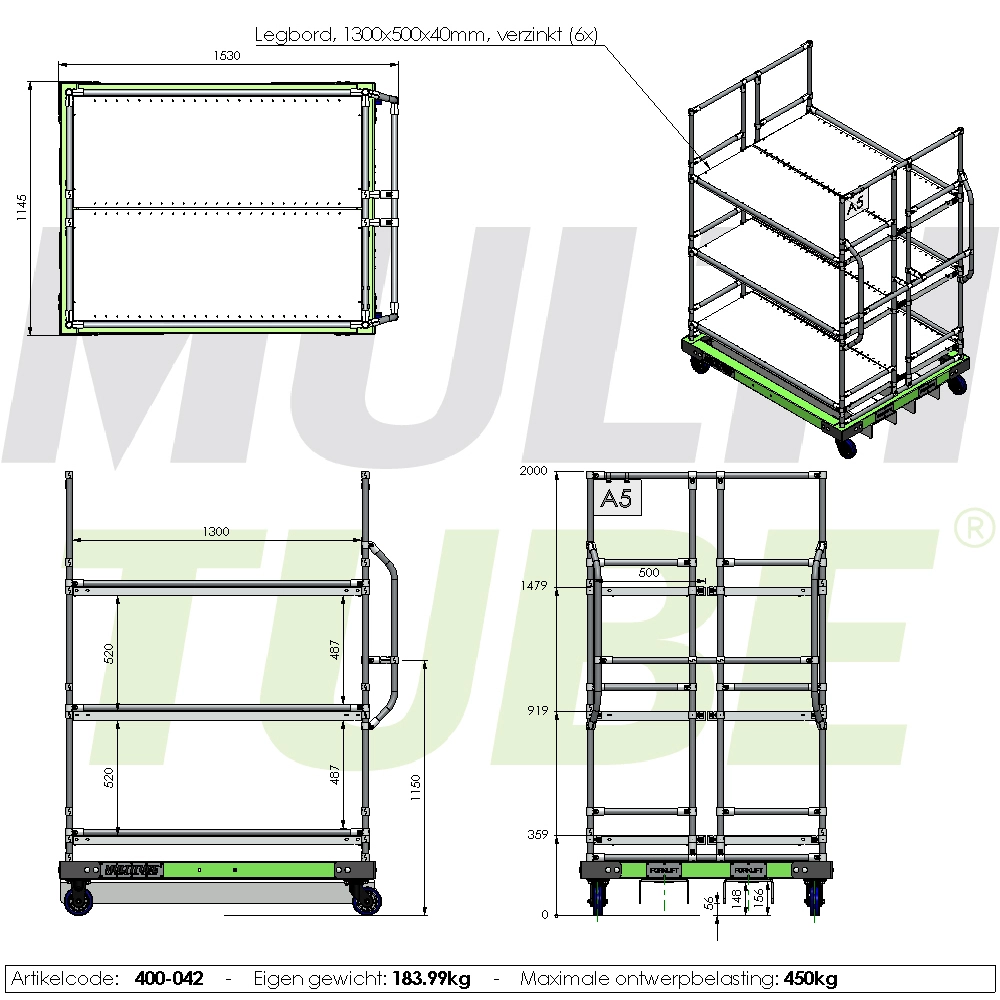 Forklift order picking cart | 400-042
