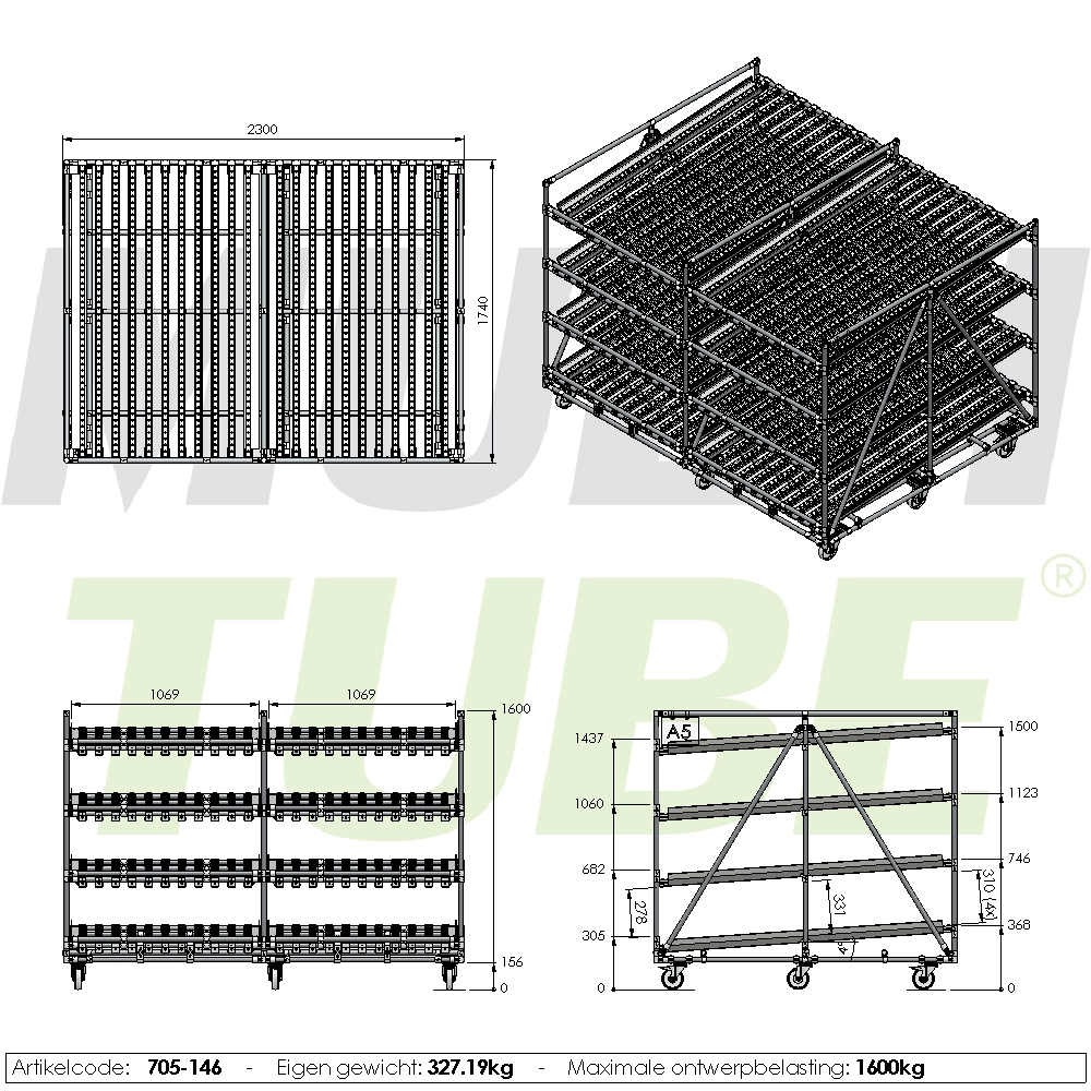 Stojak na kółkach | 705-146