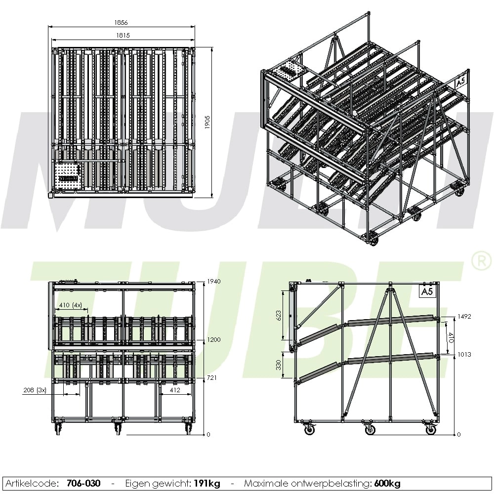 ESD Flow rack | 706-030