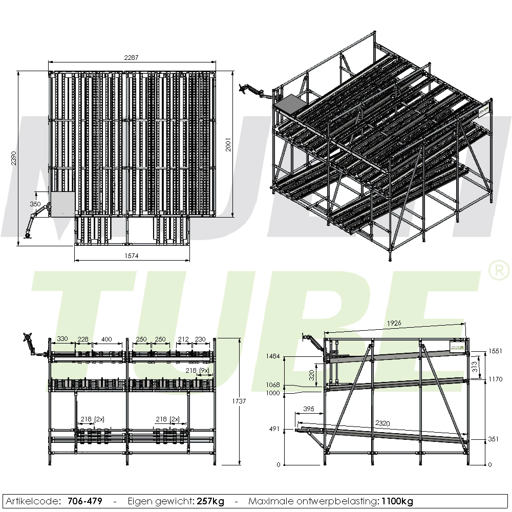 Verstelbare werktafel | 706-479