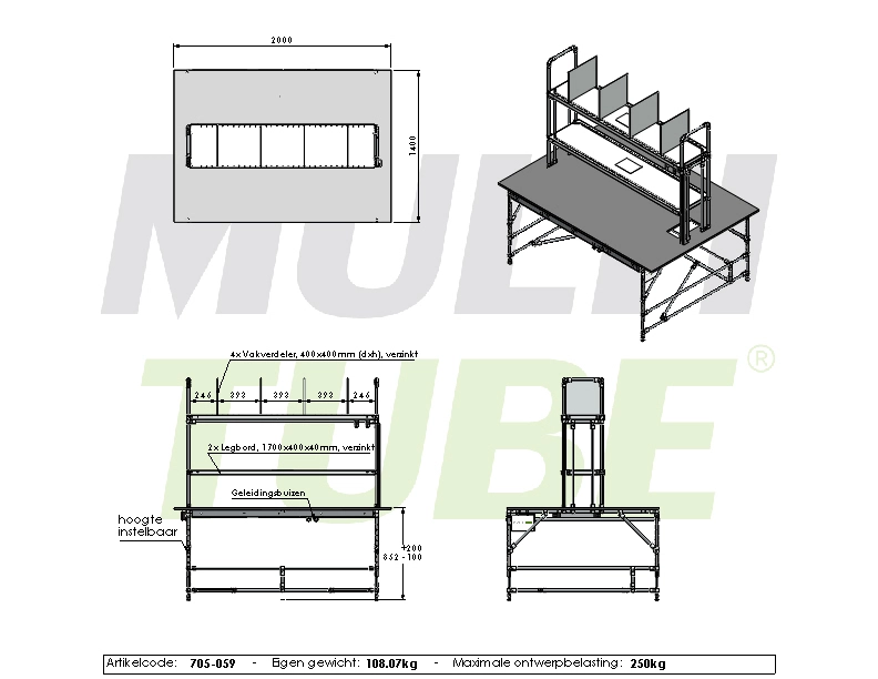 Inpaktafel | 705-059