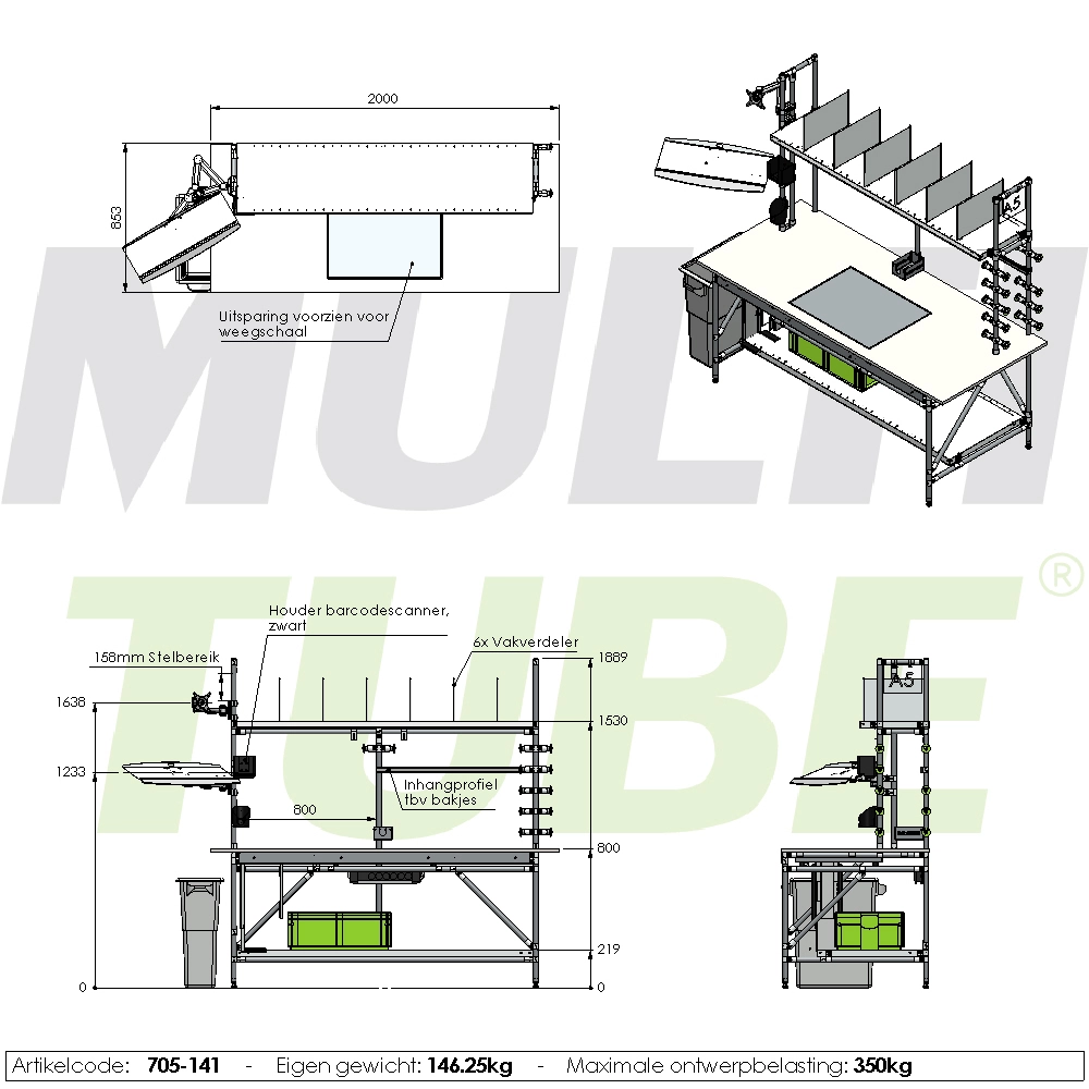 Packing table | 705-141