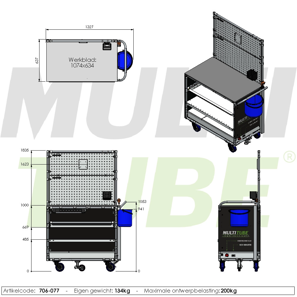 Mobile powered workstation | 706-077