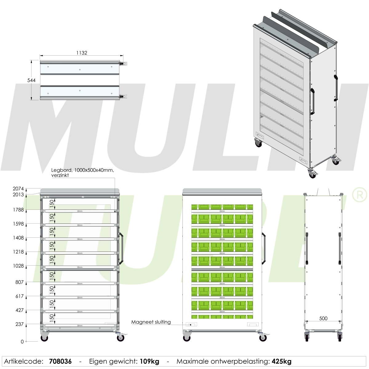 Cleanroom trolley | 708036