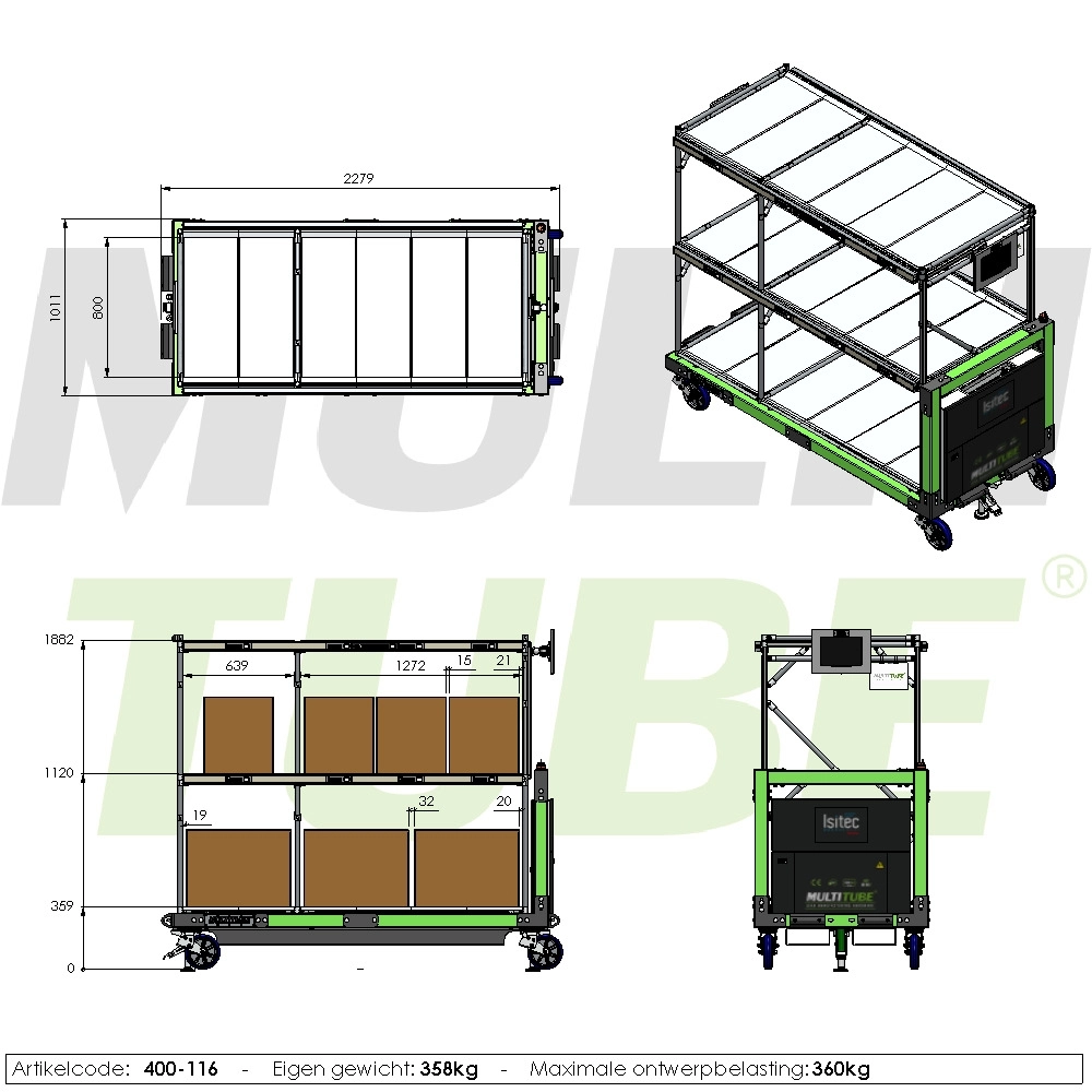 E-pick-to-light cart | 400-116
