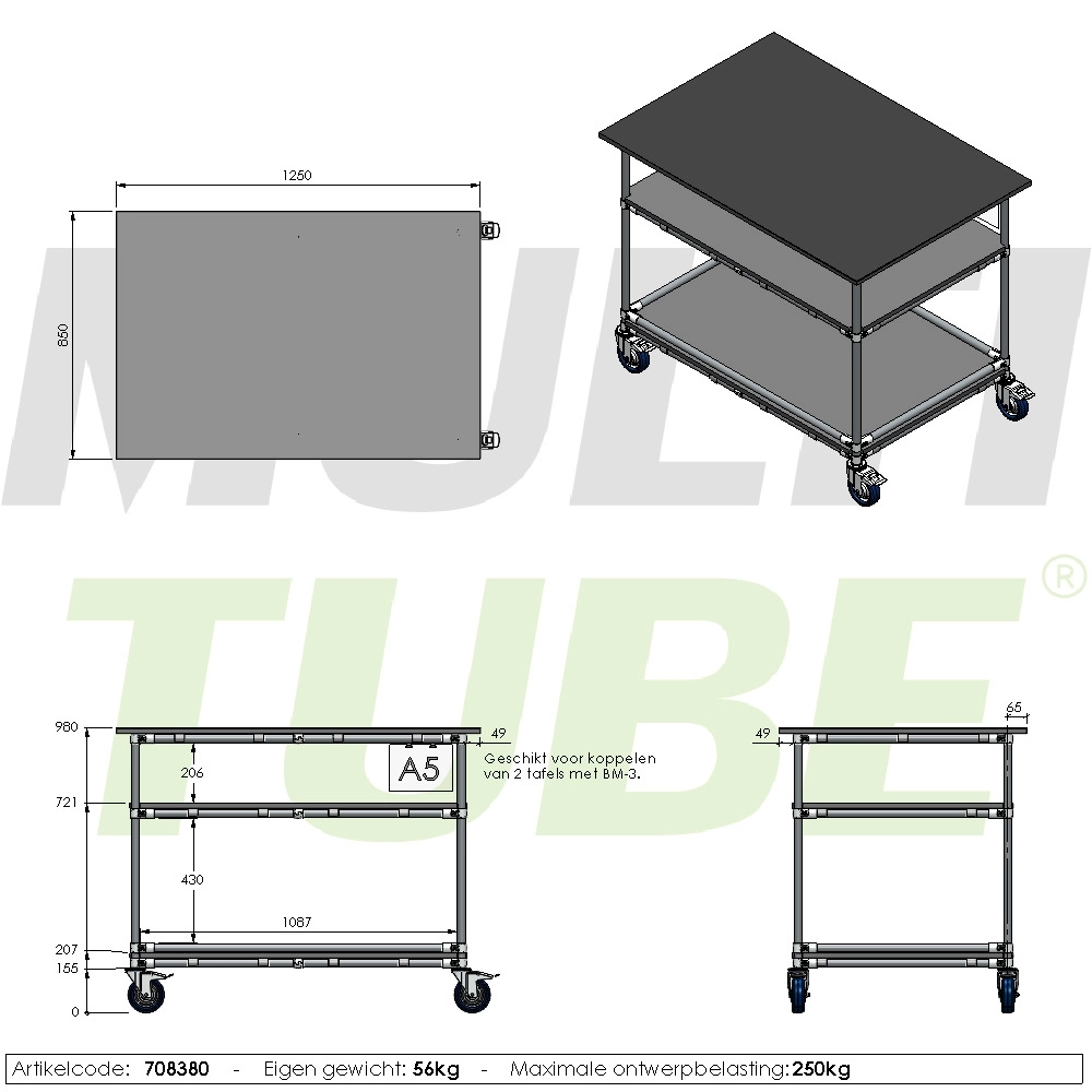 Mobiele werktafel | 708380