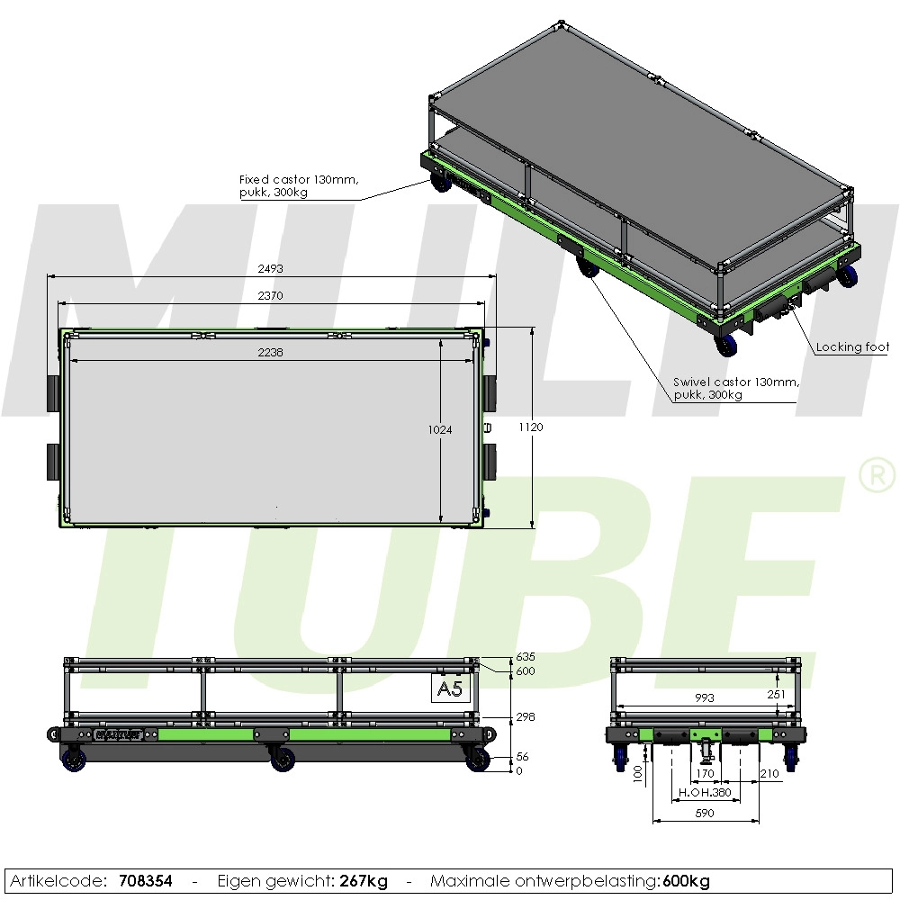 Platform wagen voor heftruck | 708354