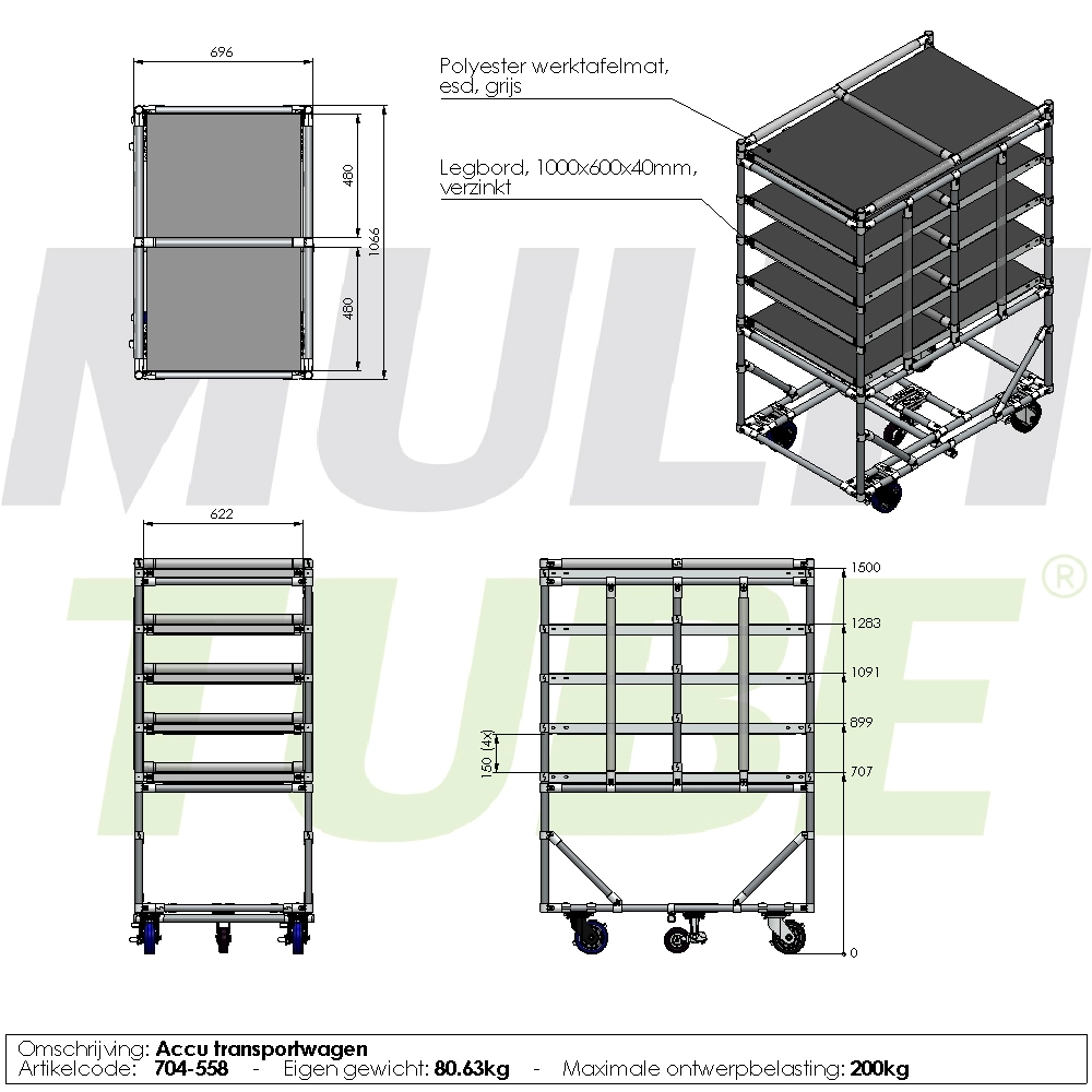 Orderpickkar | 704-558