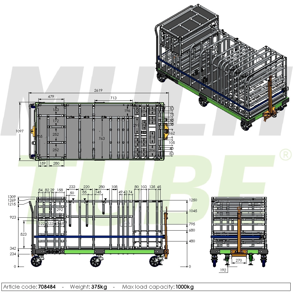 Heavy Duty platenwagen | 708484