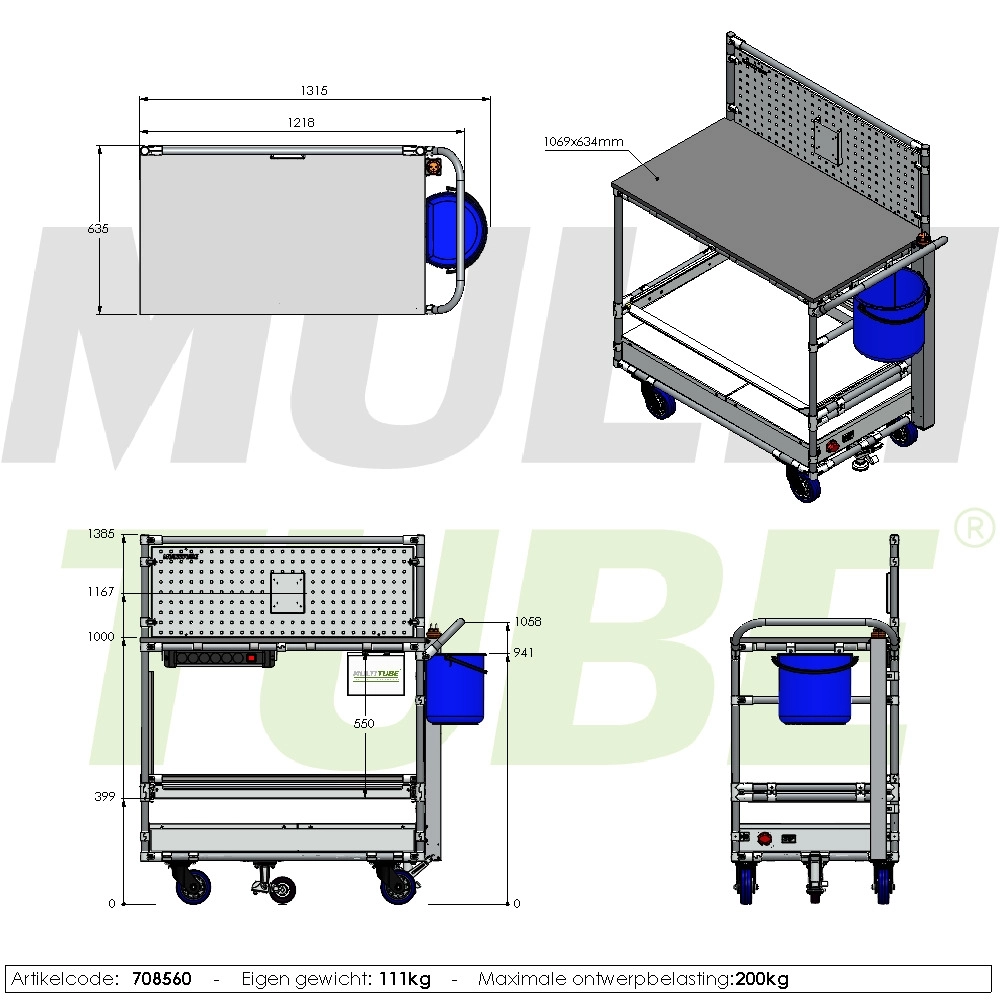 Mobile powered workstation | 708560