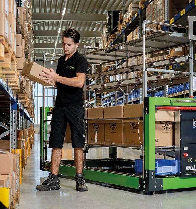 E-pick-to-light cart